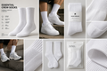 Essential Crew Socks - White